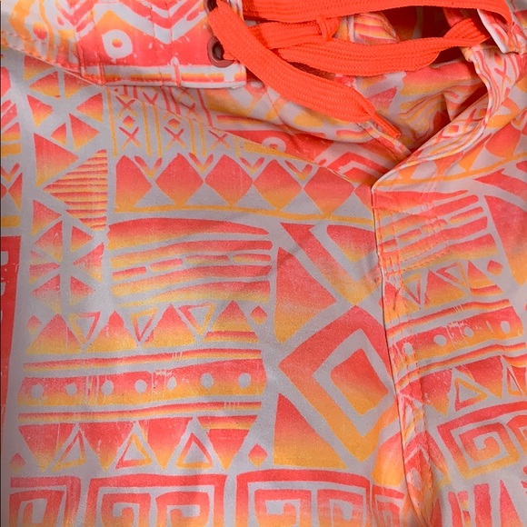 US Apparel swim shorts Aztec print front lace up - Picture 4 of 7